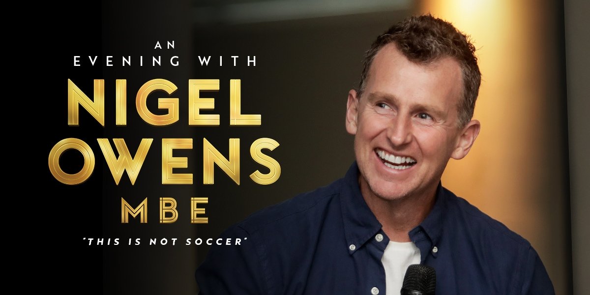 Promotional image of An Evening With Nigel Owens MBE