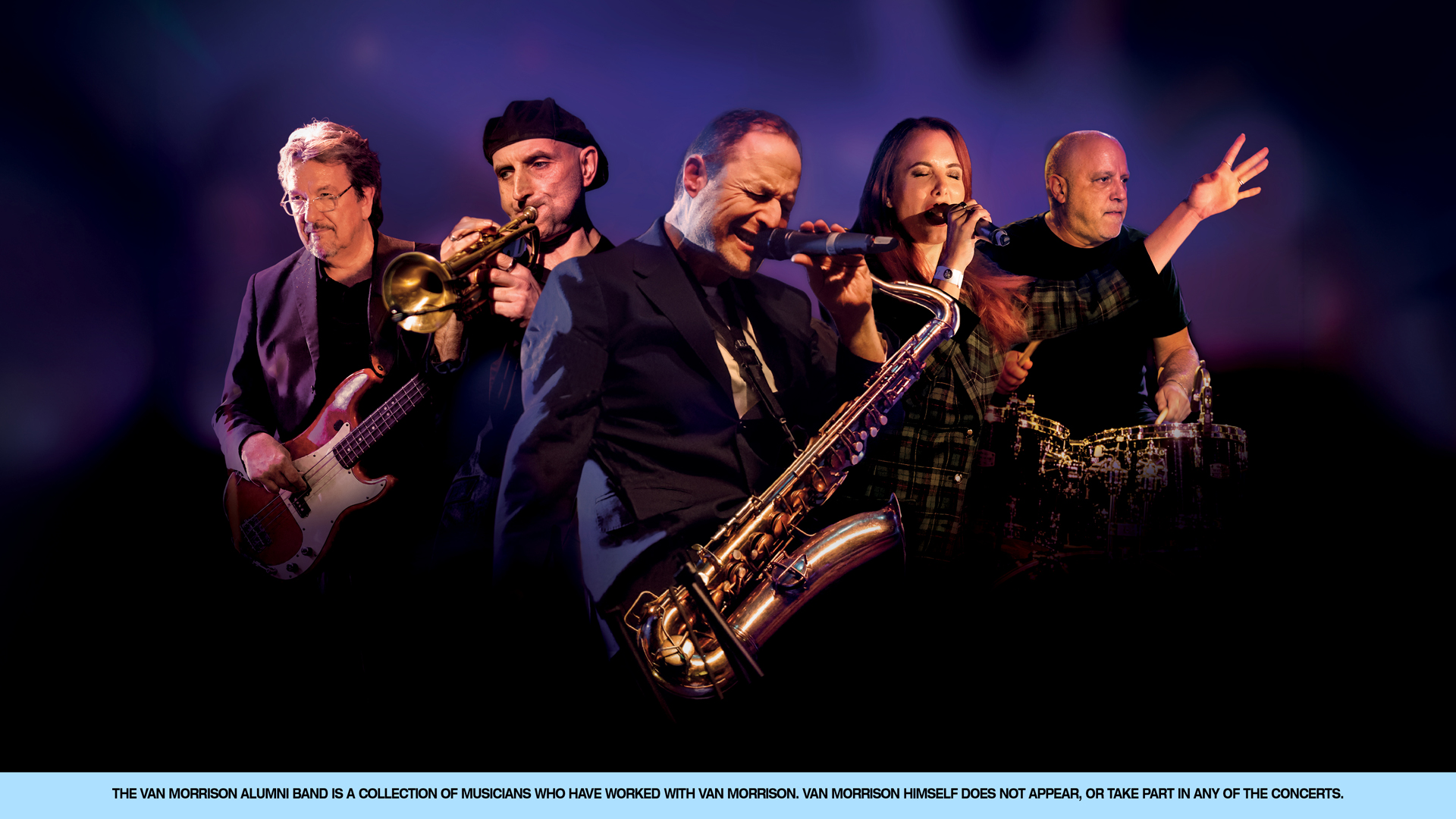 Promotional image of The Van Morrison Alumni Band Live in Concert